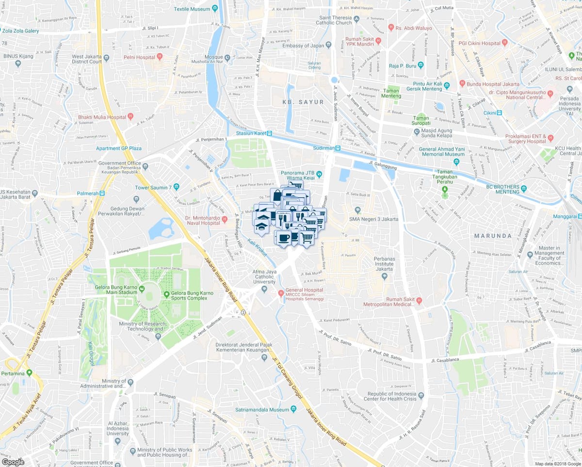 Джакарта Джакарта карте