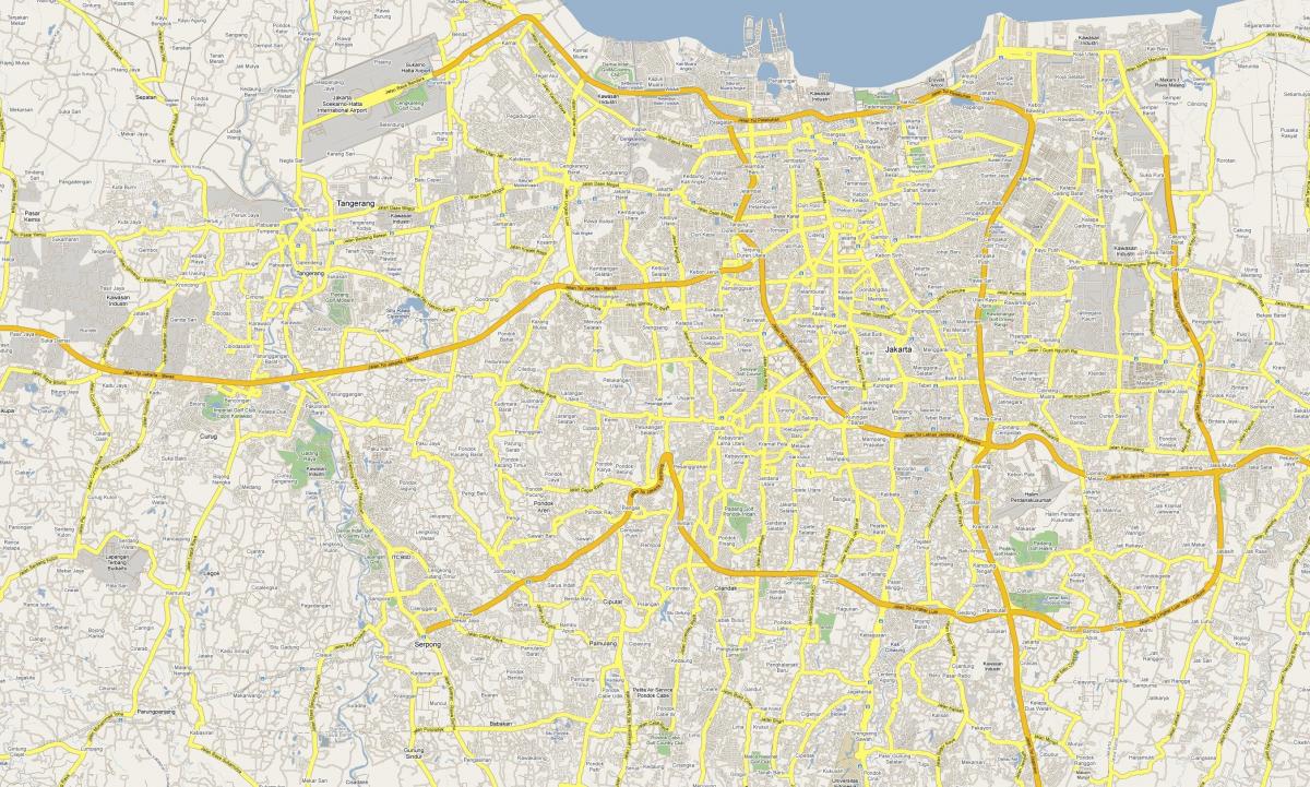 карта Джакарта дороге