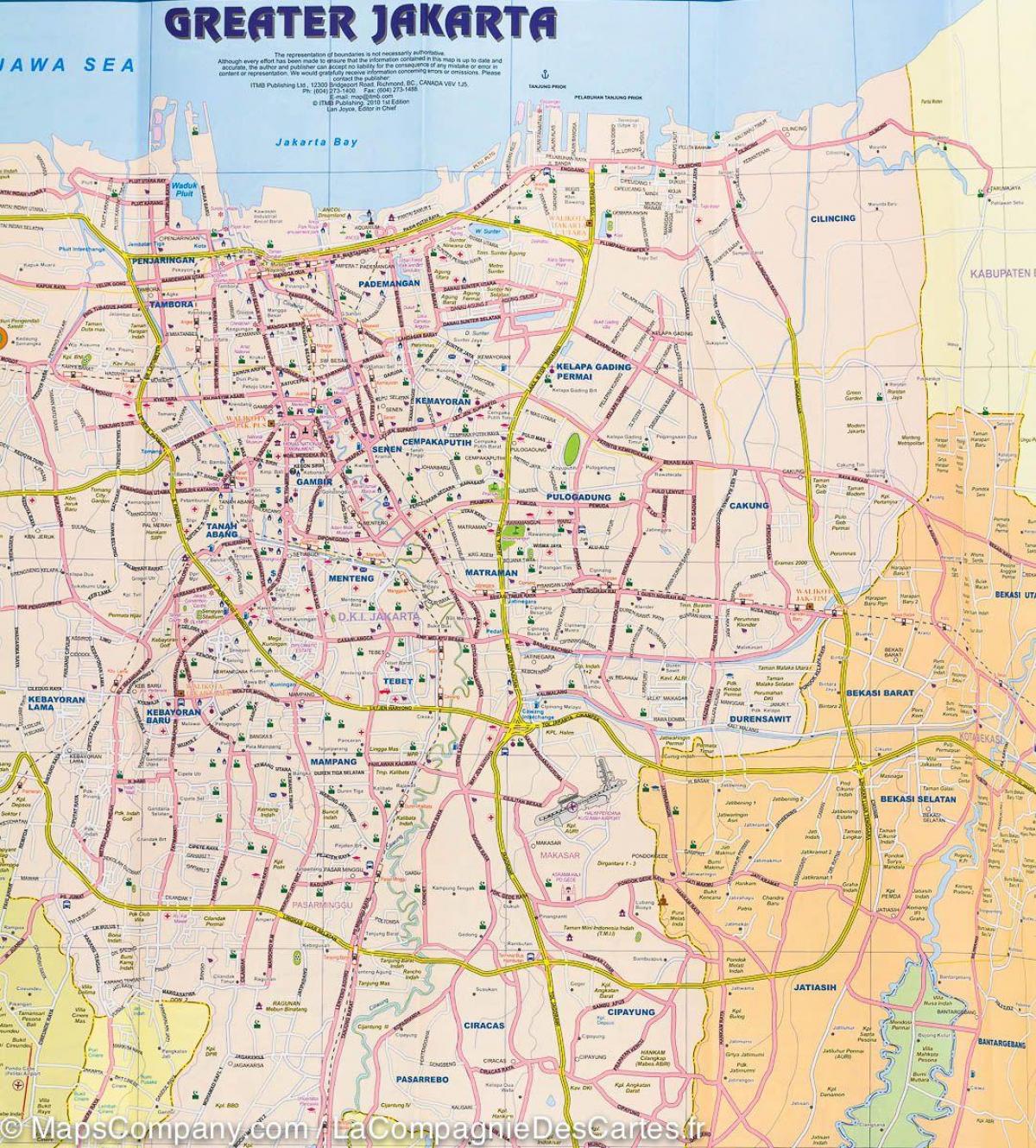 карта Джакарта улица