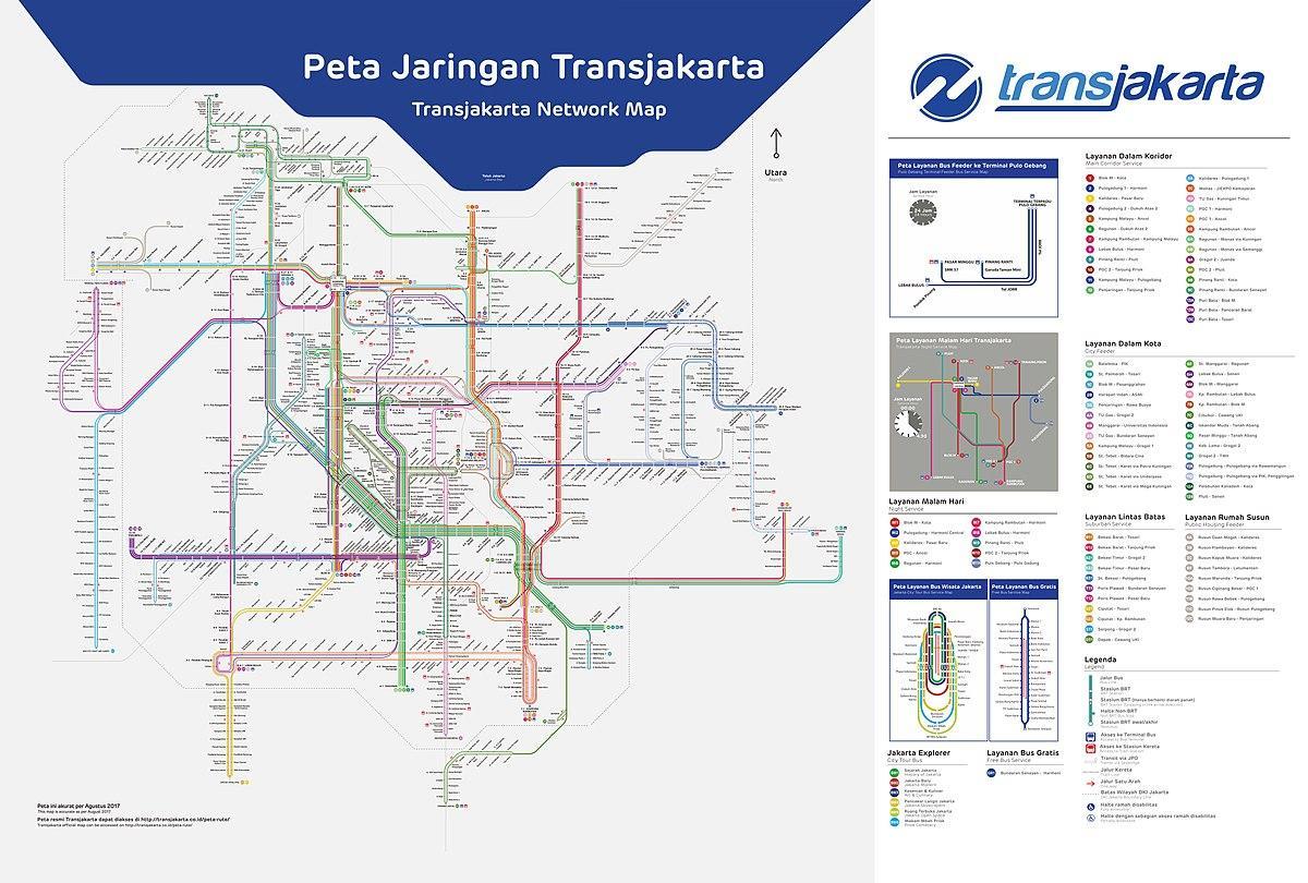 маршрут transJakarta карте