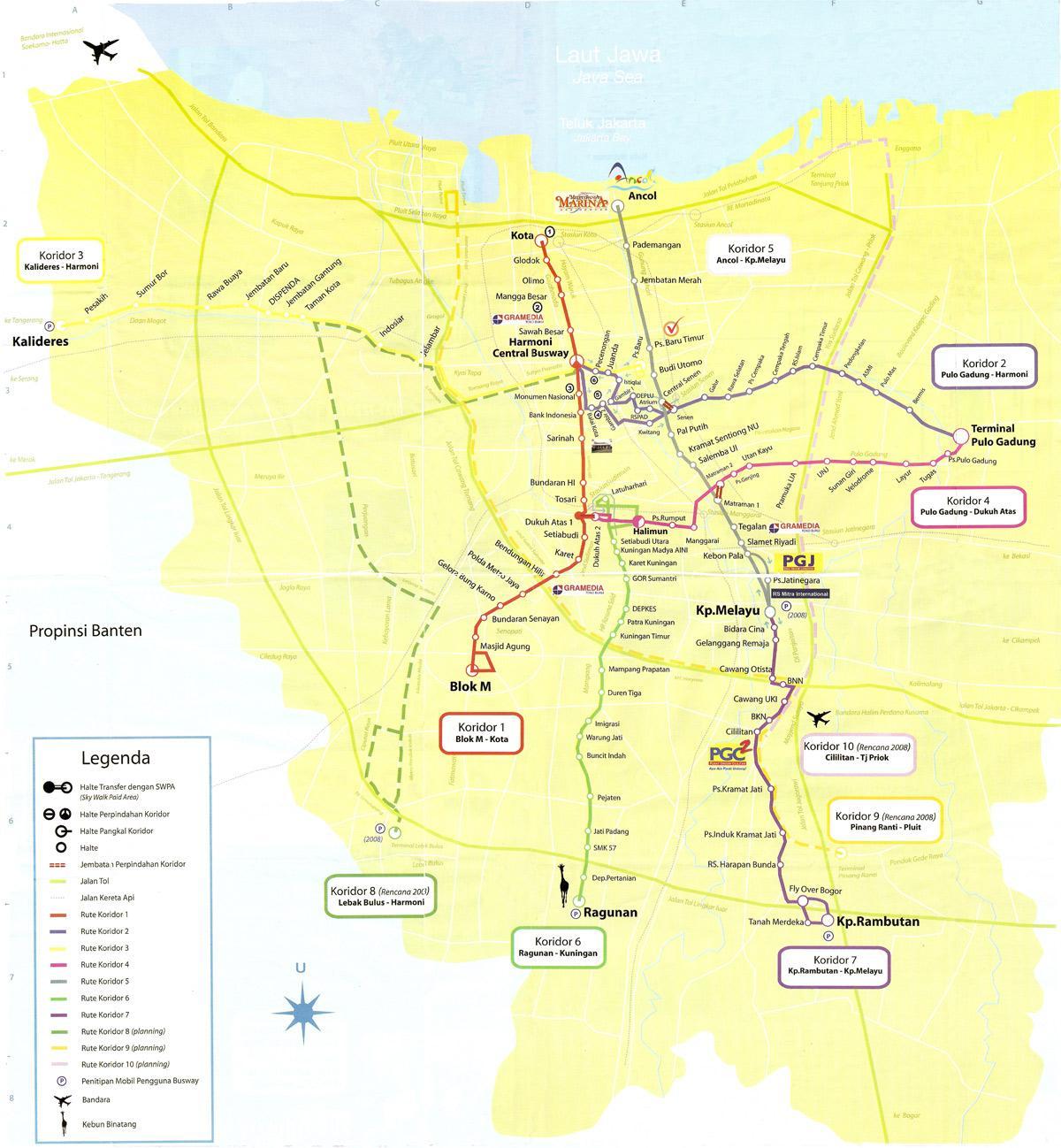 карта карта Джакарта Джакарта