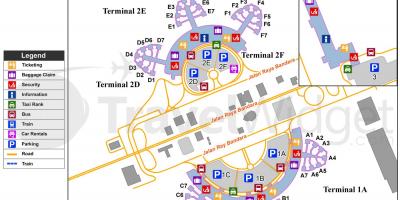 Сукарно Хатта терминал аэропорта карте
