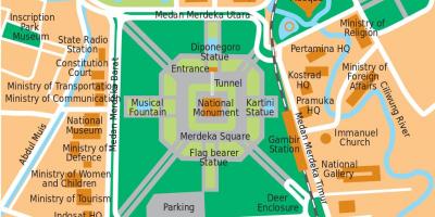 Карта офисных Джакарта