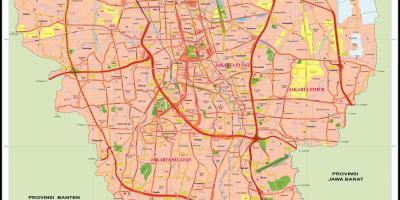 Город Джакарта карте
